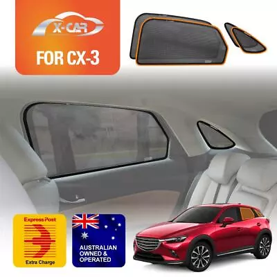 Magnetic Car Window Sun Shade For Mazda CX-3 CX3 2015-2024 X-Car Sun Blind Mesh • $49.95