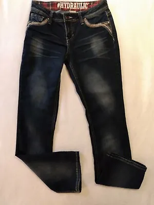 $22.99 • Buy Hydraulic Junior's Medium Wash Lola Curvy Bootcut Denim Jeans Size 9/10