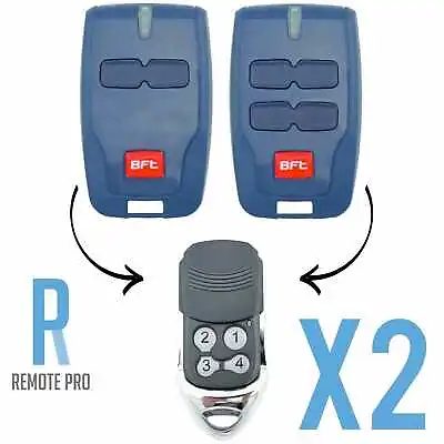 2 X To Suit BFT Compatible Garage/Gate Remote Type: B RCB TX2/TX4/0678 • $19.90