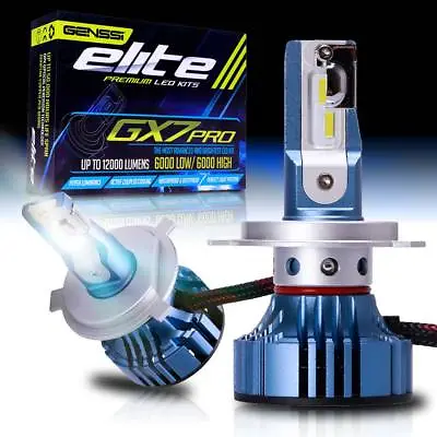 Genssi GX7 Pro H4 9003 HB2 Uses XD CREE LED Headlight Bulbs Kit Hi Lo White • $89.96