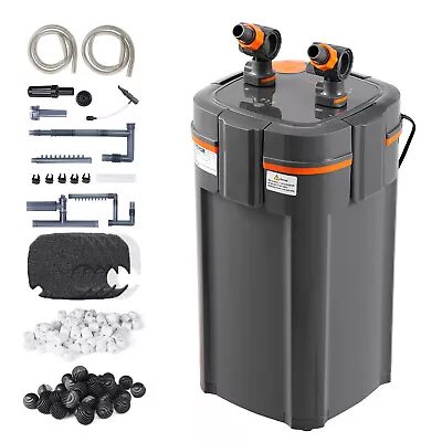 VEVOR 200 Gallon Aquarium Canister Filter 9w UV Sterilizer 528GPH Fish Tank • $94.99