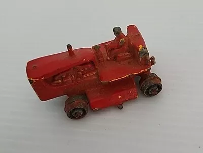 Vintage Lesney Matchbox No.8a  Caterpillar Tractor Red (No Tracks) • $30