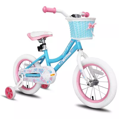 Joystar Angel 14 Inch Ages 3 To 5 Kids Bike Training Wheels Blue Pink(Open Box) • $115.16