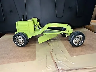 Vintage 1972 Mini Tonka Road Grader #1076 - Lime Green Very Good Condition • $98