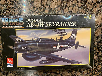 $29.95 • Buy AMT Wings 1994 Douglas AD 4W Skyraider WWII Model Kit #8622 1/48 Sealed Parts