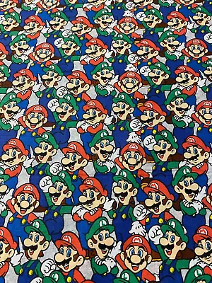 Mario Brother’s Cotton Fabric Fq • $8.99