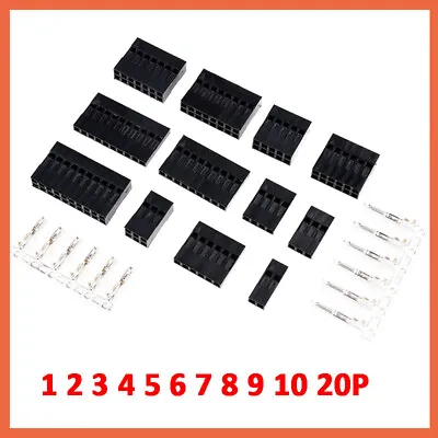$21.88 • Buy 2.54mm Housing Female Male Crimps 1 - 20P Connector Header DuPont Style Terminal