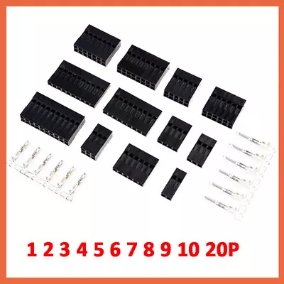 $21.88 • Buy 2.54mm Housing Female Male Crimps 1 - 20P Connector Header DuPont Style Terminal