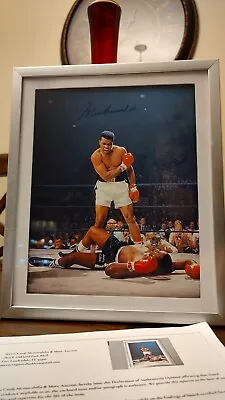 Muhammad Ali Autograph Color Photograph COA • $200