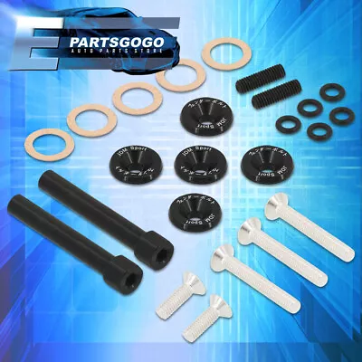 For Acura Honda D15 D16 JDM Low Profile Engine Valve Cover Washer Bolt Kit Black • $15.99