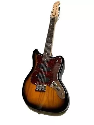 New Solid 12 String Jazzmaster Vintage Xii Style Electric Guitar & Gig Bag • $185.25