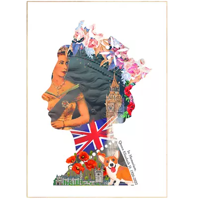 Queen Elizabeth Wall Art Poster • £10