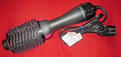 Revlon One-Step Hair Dryer And Volumizer Hot Air Brush Black And Pink NO BOX • $16.99
