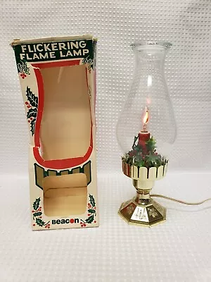 Vintage Beacon Electric Christmas Flickering Flame Lamp • $15