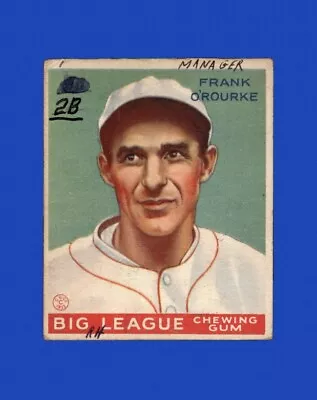 1933 Goudey Set-Break # 87 Frank O'Rourke VG-VGEX (marked) *GMCARDS* • $0.79