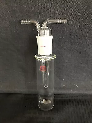 $160.99 • Buy Lab 34/45 Two-Piece Glass Vacuum Trap W/ Hose Barb 50mm OD 6-3/4” Below Joint