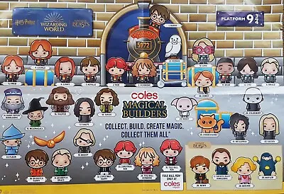 $3.50 • Buy Coles Magical Builders HARRY POTTER COLLECTABLES - CHOOSE YOUR CHARACTER