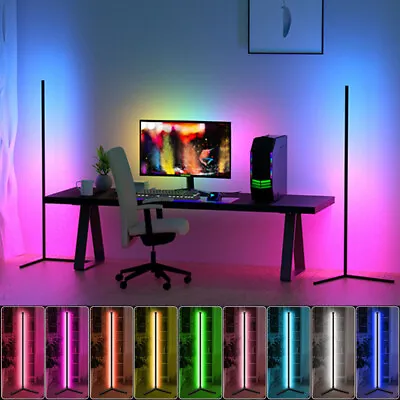£36.69 • Buy RGB Corner Floor Lamp Modern Colour Minimalist LED Standing Light Mood Lighting