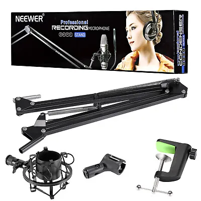 £13.99 • Buy Neewer Adjustable Microphone Suspension Boom Scissor Arm Stand With Shock Mount
