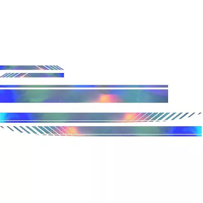 $22.89 • Buy Laser Reflective Car Stickers Door Rearview Mirror Stripe Graphics Car Decals