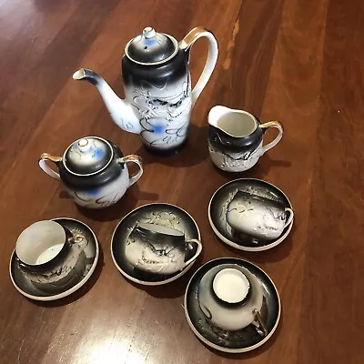 Antique/vintage Handmade 13 Pieces Japanese Dragon Tea Set • $120