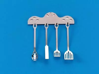 Miniature Dollhouse 1:12 Scale Steel Kitchen Utensils - D1826 • $3.99