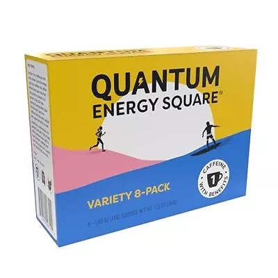Quantum Energy Square Energy Bar With Caffeine & 10g Protein. Delicious Healt... • $28.25