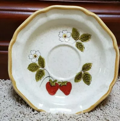 MIKASA STRAWBERRY FESTIVAL Pattern EB-801 Saucer Plate 1970 -80's • $5