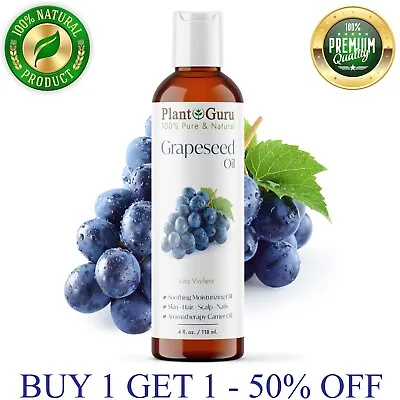 Grapeseed Oil 4 Oz. Cold Pressed 100% Pure Natural For Skin Face Hair Massage • $7.70