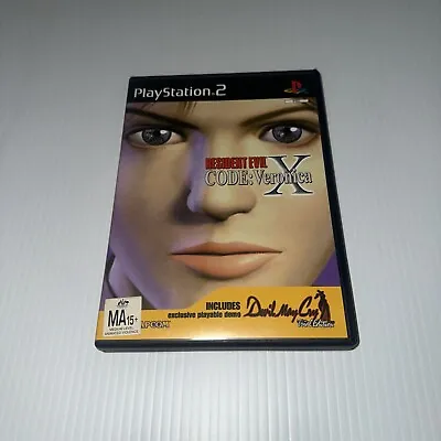 PlayStation 2 Resident Evil Code Veronica X & Playable Demo Devil May Cry 3rd Ed • $55