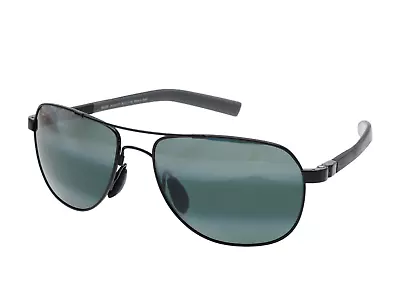 Maui Jim S4256 Mens Black/Grey Gradient Polarized Guardrails Sunglasses 58mm • $286.18