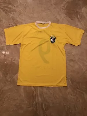 Brazil Yellow #9 Luis Fabiano Soccer Shirt See Measurements For Size • $14