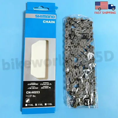 Shimano 9 Speed Chain CN-HG53 116 Links Deore Alivio MTB Hybrid Bike Quick Link • $16.09