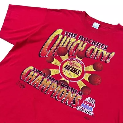 Vintage NBA Houston Rockets 1994 World Champion’s Clutch City Size XL T Shirt  • $40