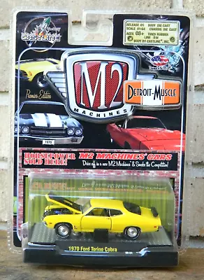 M2 Machines 1:64 Detroit-Muscle 1970 Ford Torino Cobra (Yellow) Release 06 • $24.95