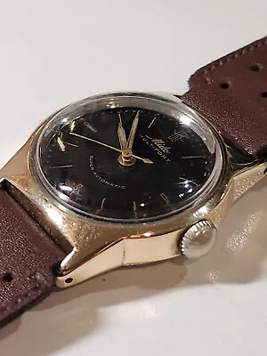  Mido Multifort Super Automatic Gold Filled  Case Black Dial  Vintage  • $650