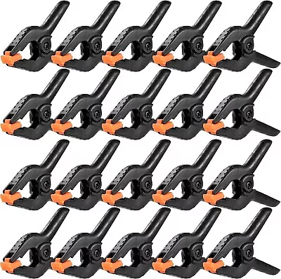 20 Packs 3.5  Heavy Duty Plastic Spring Clamps For Crafts And Woodworking • $11.75