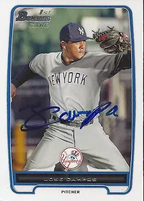 Jose Vicente Campos New York Yankees 2012 Bowman Signed Card  • $4.99