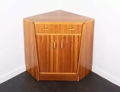 G Plan E Gomme Retro Walnut Corner Bureau Desk Cabinet Mid Century • £300