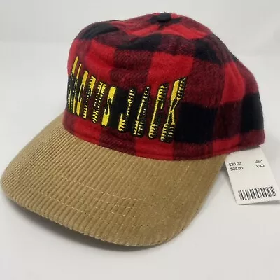 ECW Cactus Jack Mick Foley Corduroy Plaid Trucker Snapback Hat Cap Travis Scott • $29.99