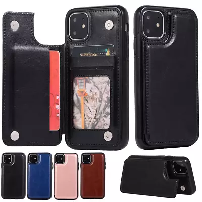 Card Holder Shockproof Heavy Duty Case Cover For IPhone 12 11 Pro XR XS 8 7  • £5.99