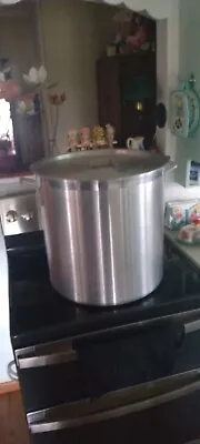 Large 80qt Stock Pot Aluminum Heavy Duty Commercial NSF Vintage Cajun Boil Fry  • $70