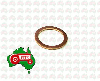 Gearbox Sump Plug Copper Washer Fits For Massey Ferguson 35 FE35 35X 135 148 165 • $5