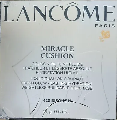 Lancome Miracle Liquid Cushion Compact Foundation - 420 BISQUE N • £14.91