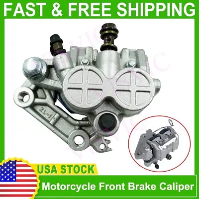 Motorcycle Hydraulic Front Brake Caliper With Master Cylinder & Brake Pad System • $34.44