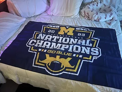 University Of Michigan - 2023 National Champions Flag (3’ X 5’) • $22.99