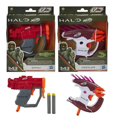 £16.99 • Buy Halo Nerf Micro Shots SPNKr & Needler Set Guns Xbox Hasbro - 2 PACK
