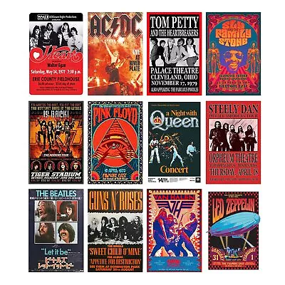Vintage Rock Band Posters For Room Aesthetic 70s 80s 90s Retro Music Wall 60pcs • $22.81