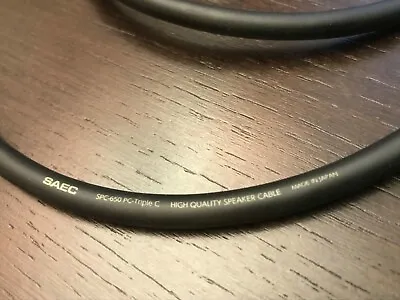 SAEC SPC 650 Speaker Cable 1 Meter Hi End -DIY Cable Japan - GREAT • $37