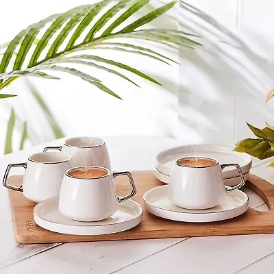 £24.45 • Buy KARACA Saturn Turkish Coffee Cups, Espresso Cups Set Of 6 Includes 12 Pieces, 3